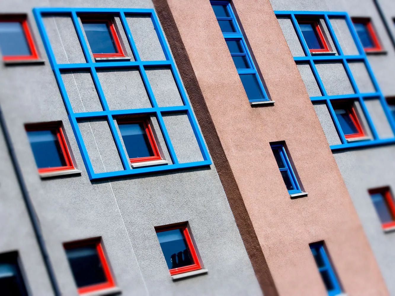close up of windows at RGU accomodation