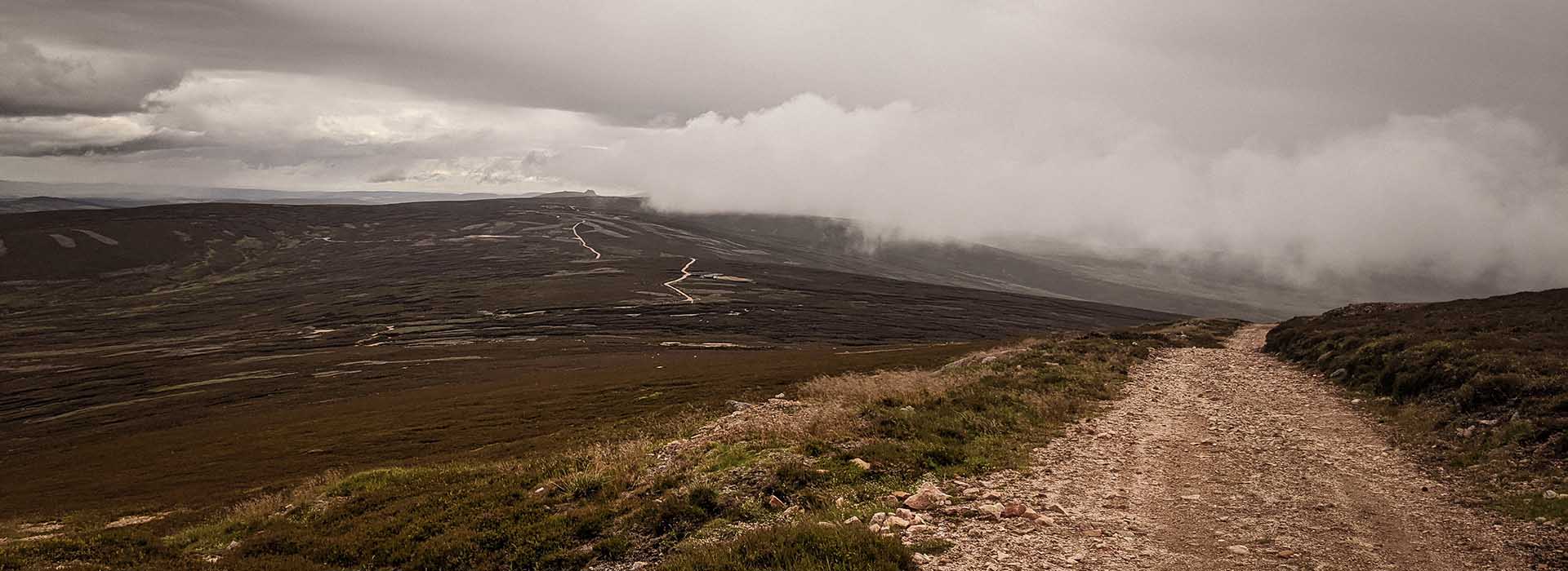 Path in mountainscape
