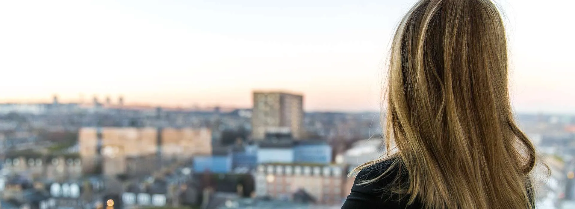 Aberdeen city at night