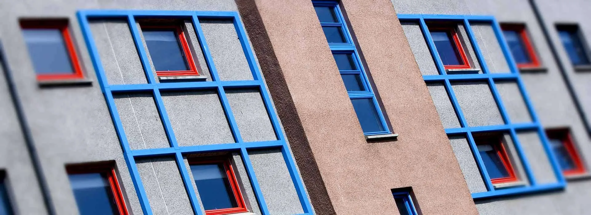 close up of windows at RGU accomodation