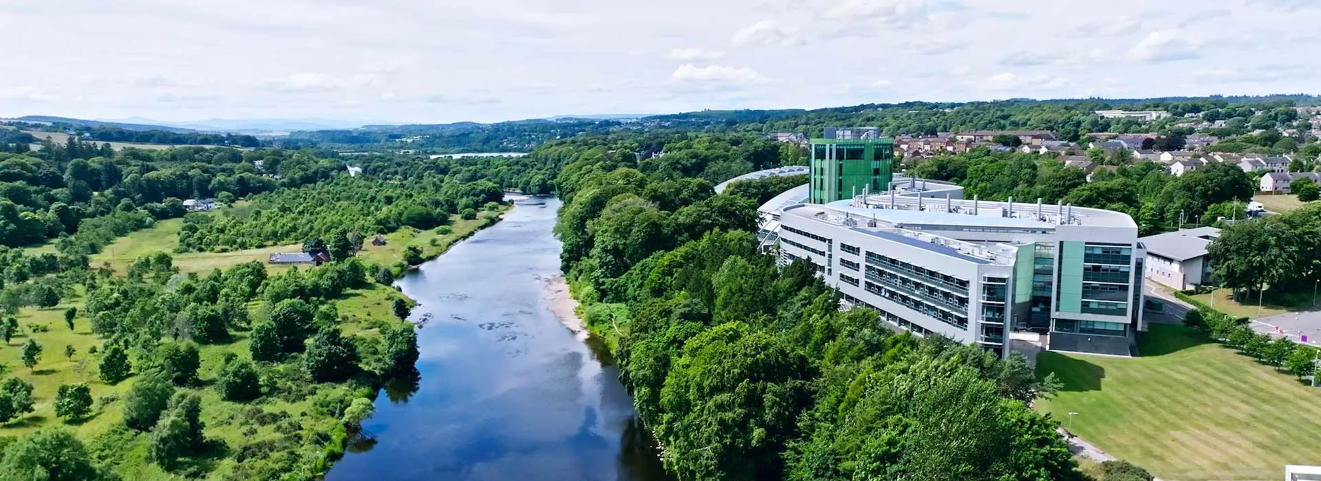 Aerial photo of the RGU campus