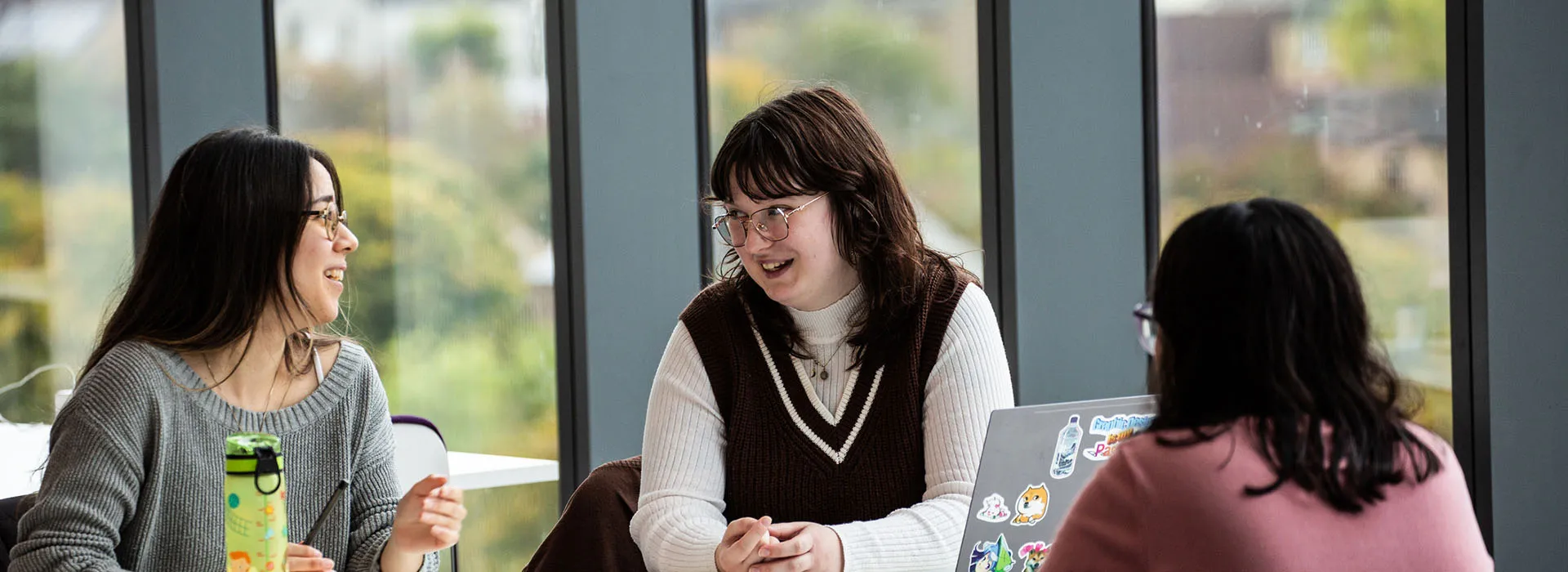 Student Ambassadors in the canteen