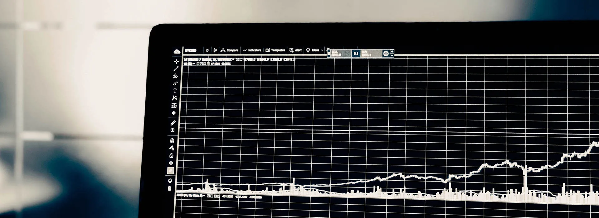 computer screen displaying data