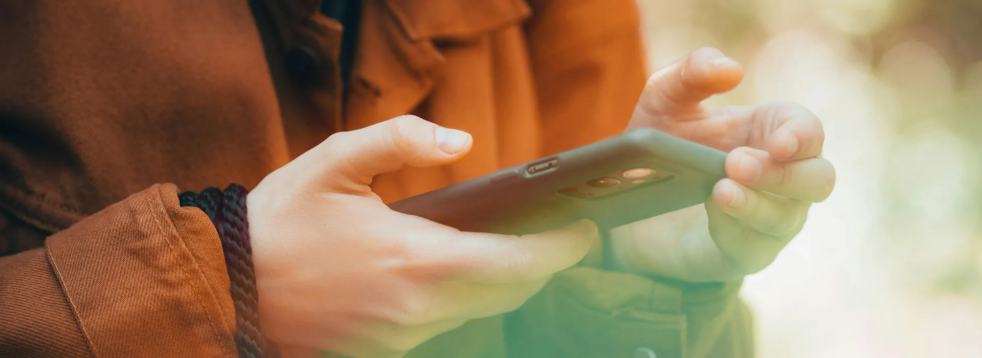 person using a mobile phone