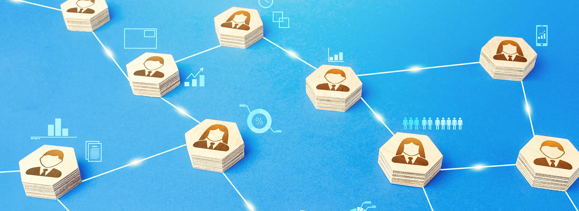 illustration of connections between people