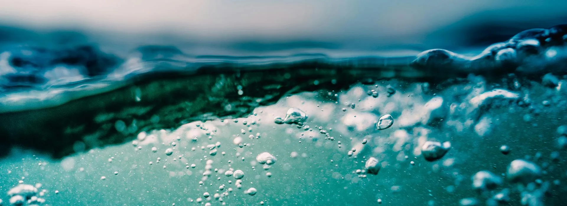 The sea surface from below