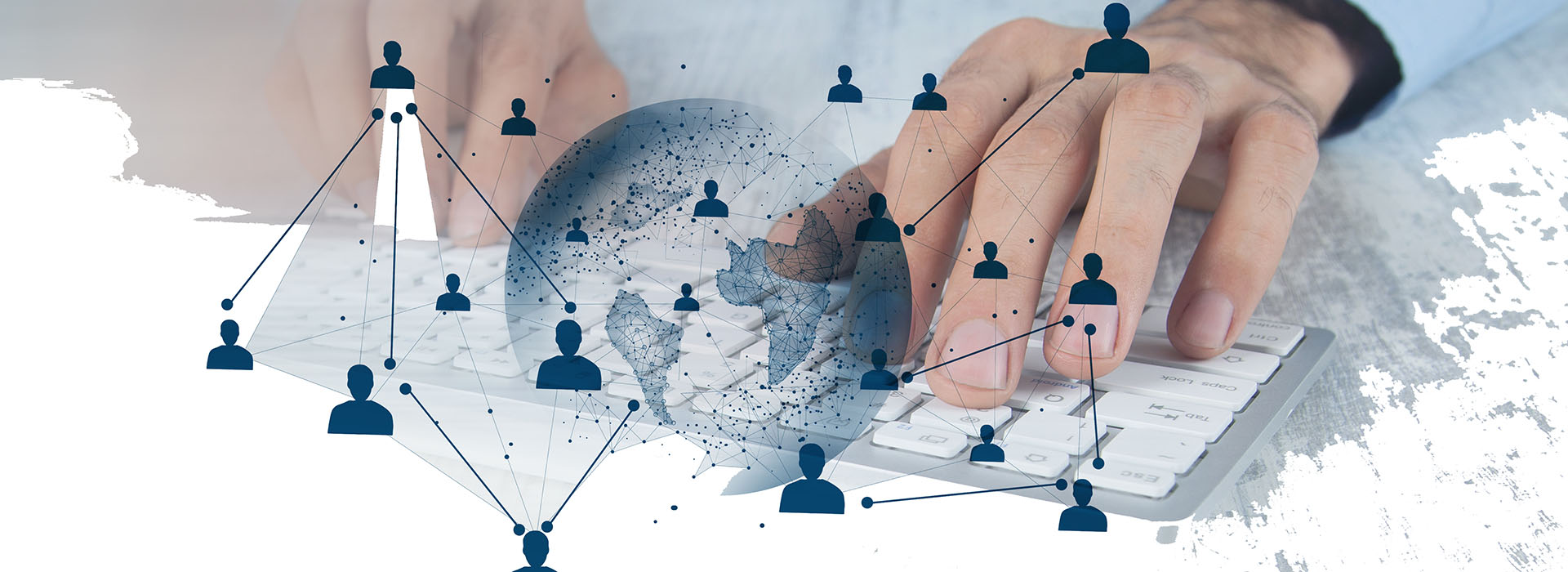 illustration of the world and interconnectivity