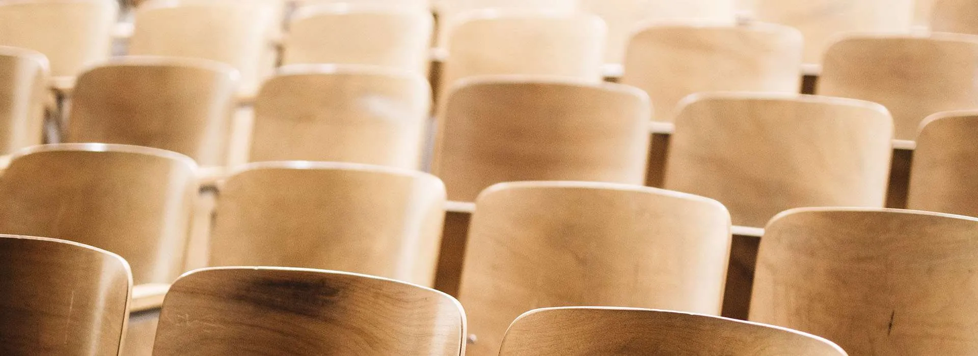 rows of audience seats
