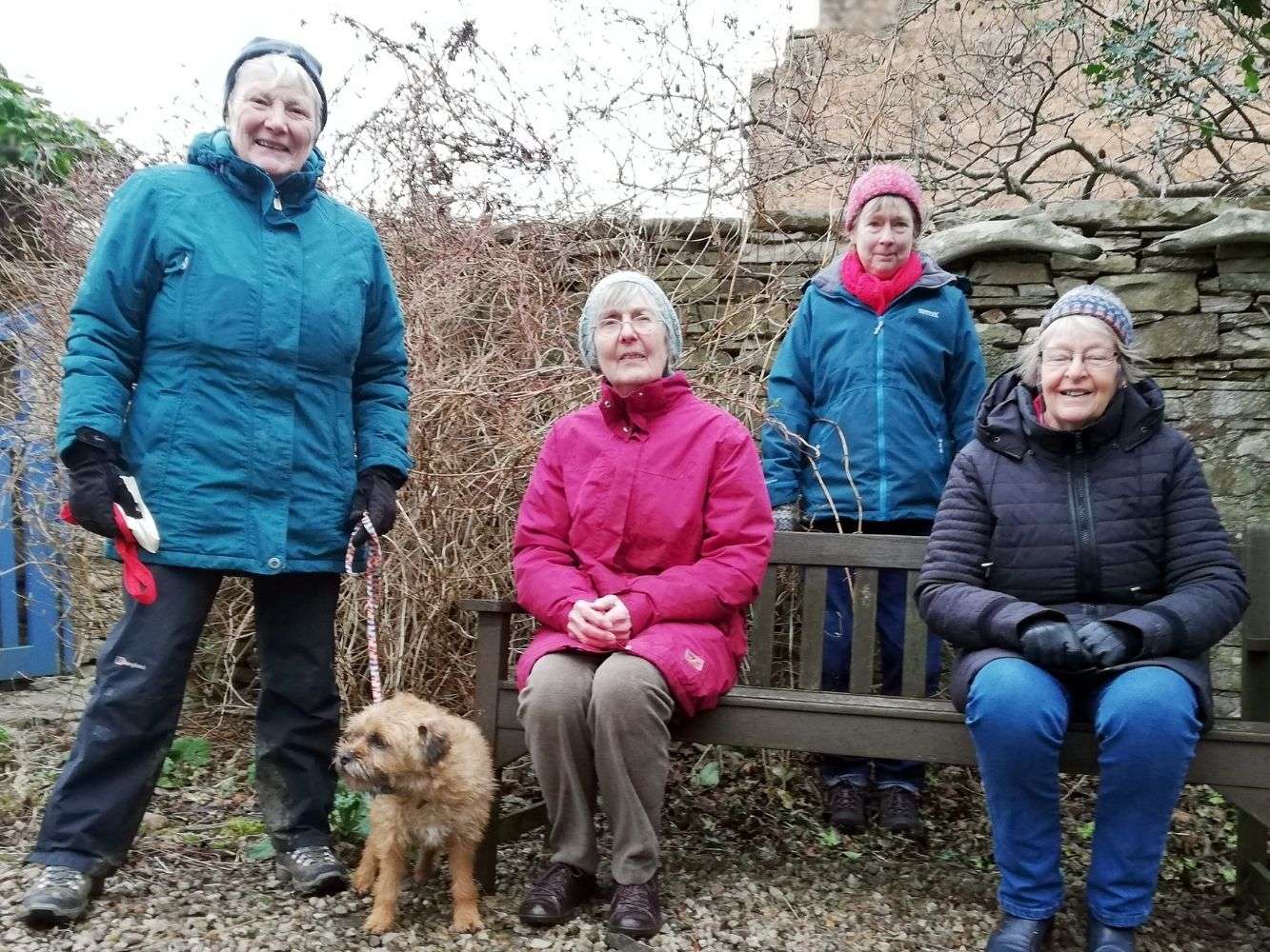 - Cohousing directors, from left Elli Pearson, Jenny Rambridge, Trish Spence, Catherine Kirkwood, in the community garden