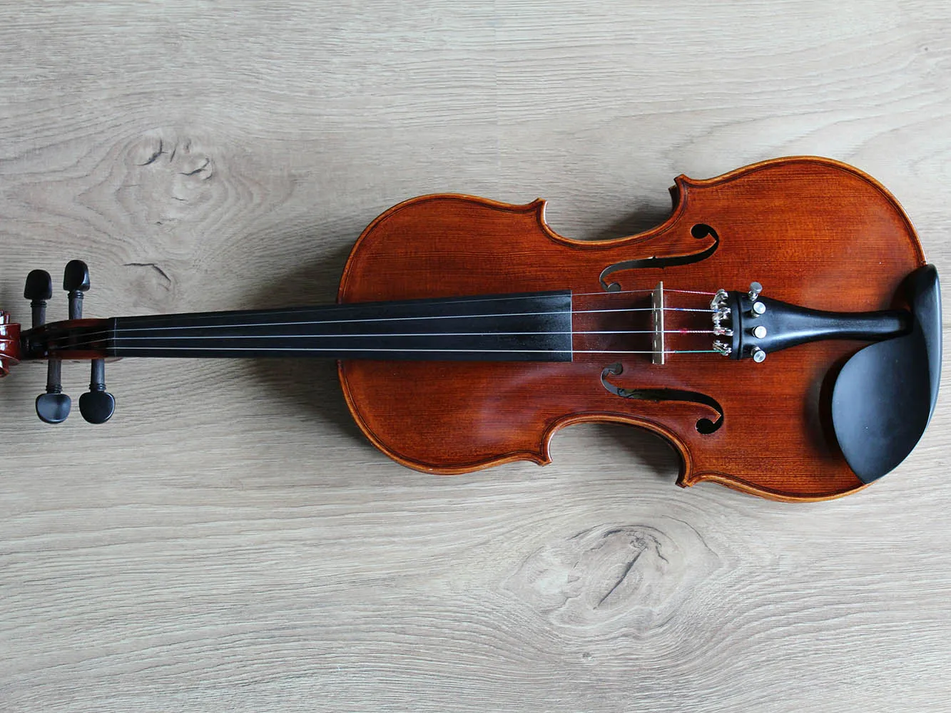 Fiddle on wooden table