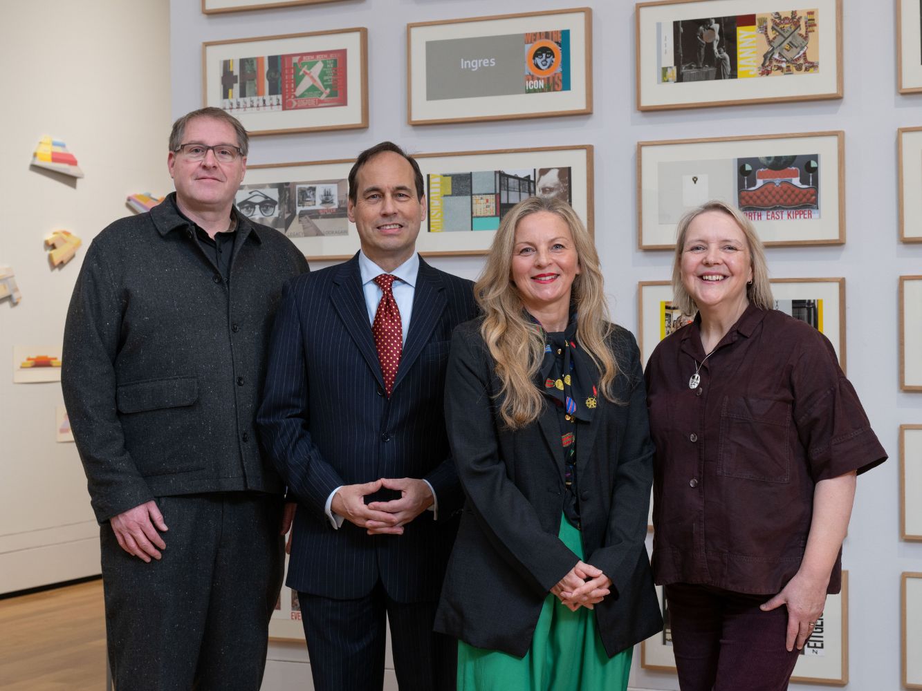 Professor Dan Allen, Dean of Gray's School of Art, Councillor Martin Greig, Sally Reaper, Director at Look Again at Gray's School of Art and Dr Judith Winter