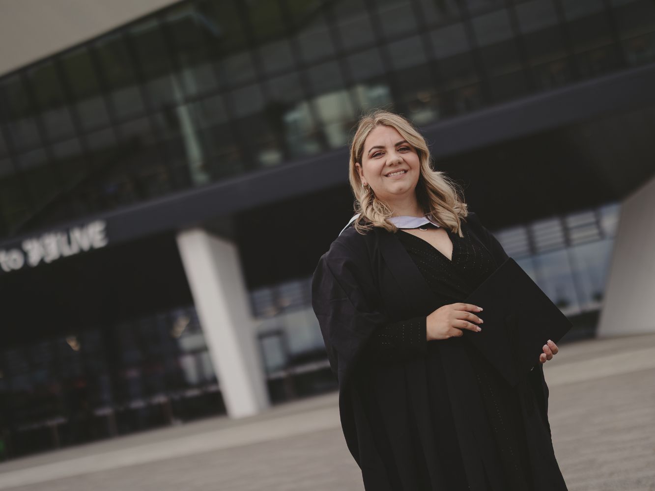 Katherine Lavery posing at the P&J Live