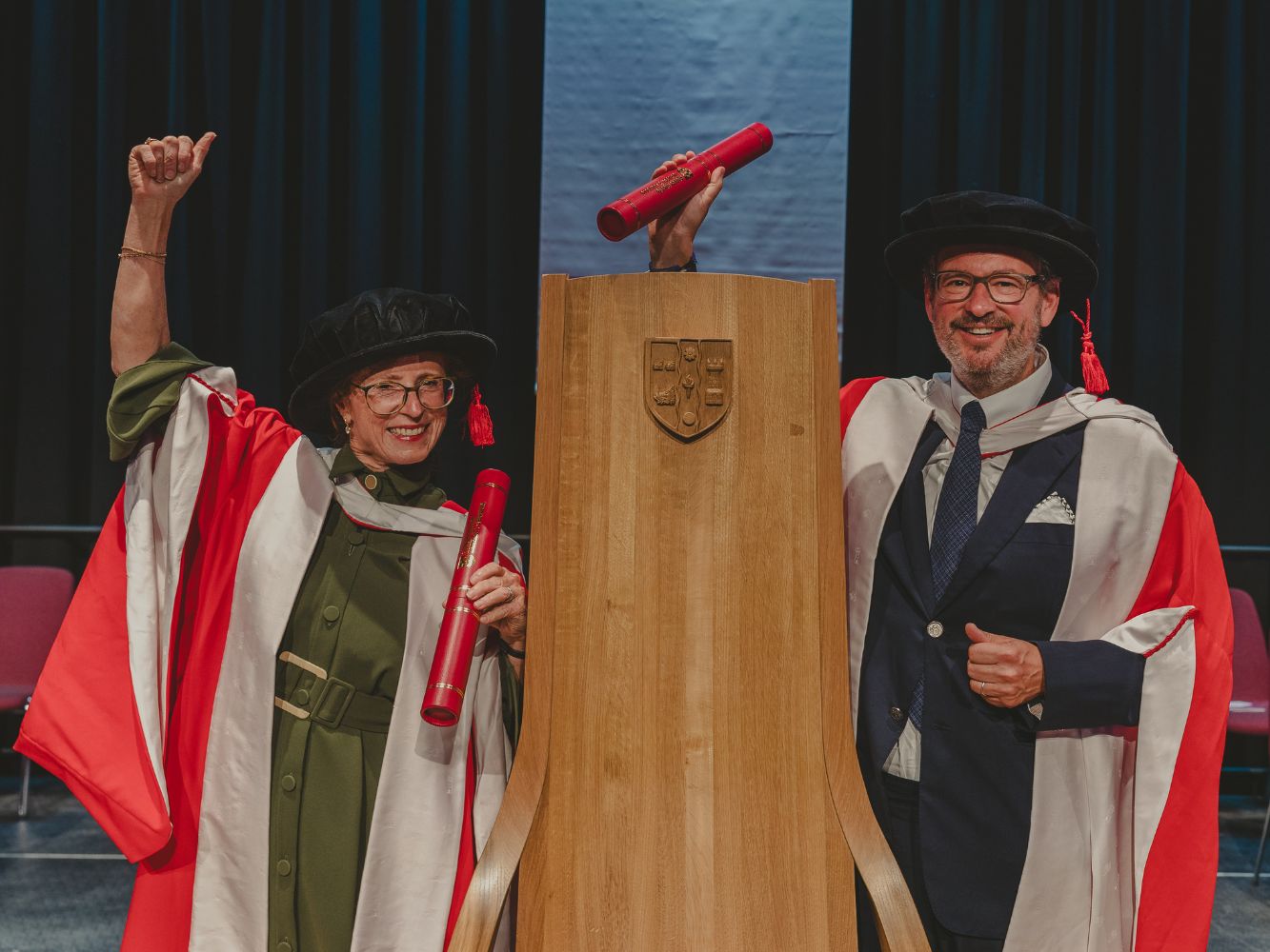 Manuela and Iwan Wirth at P&J Live, Aberdeen