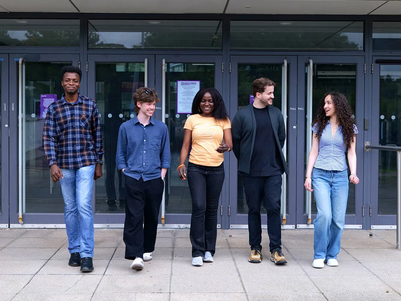 Students on campus