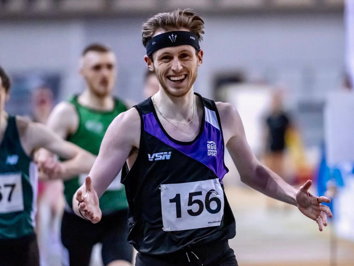 Luke Davidson competing for RGU