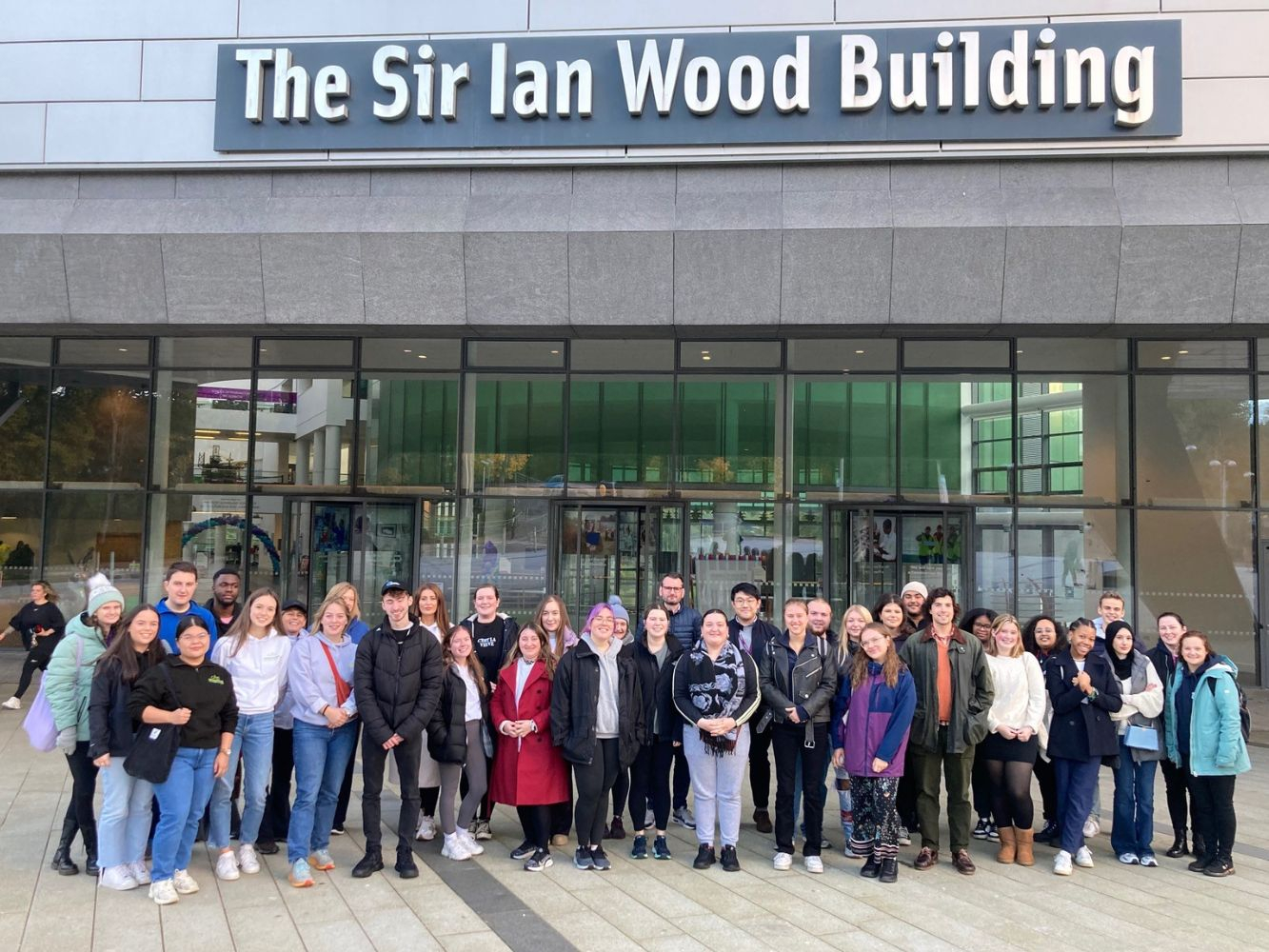 The Legal Walk group outside SIWB before heading off