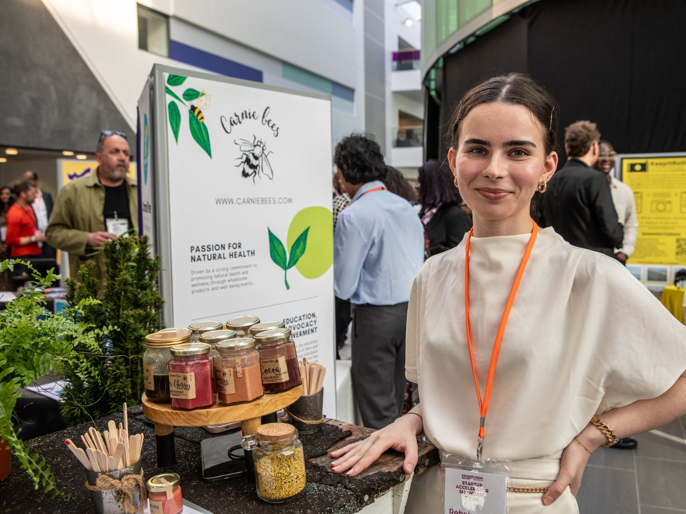 Carnie Bees at their exhibition stand