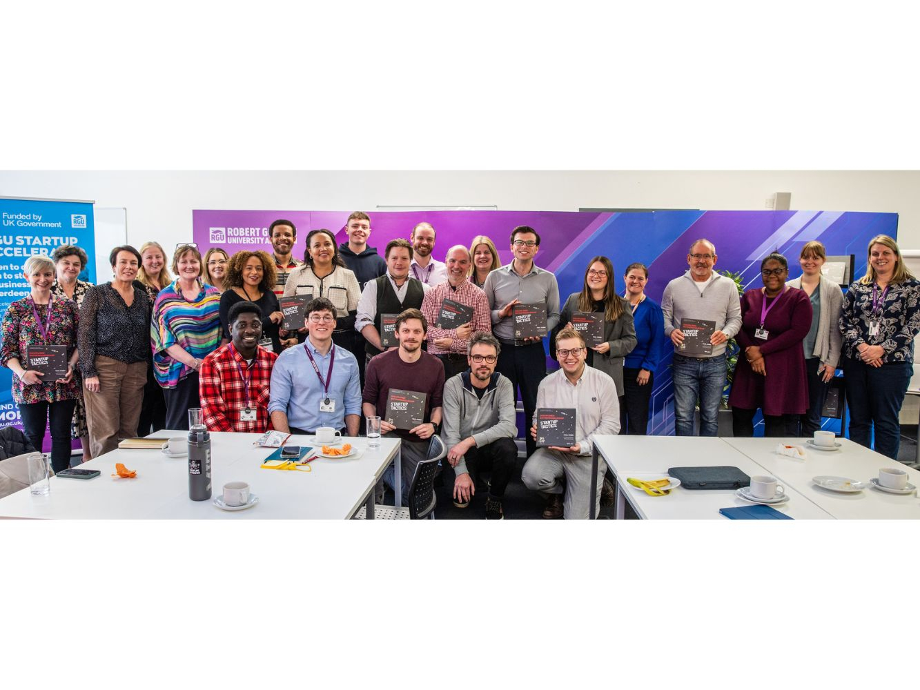 Attendees at the Innovation Station in RGU