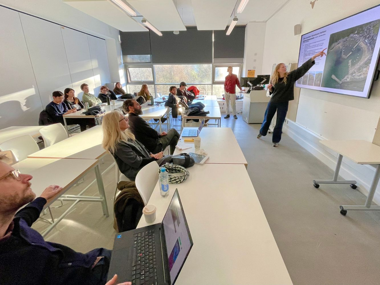 Members of the team from both sides learn together at RGU