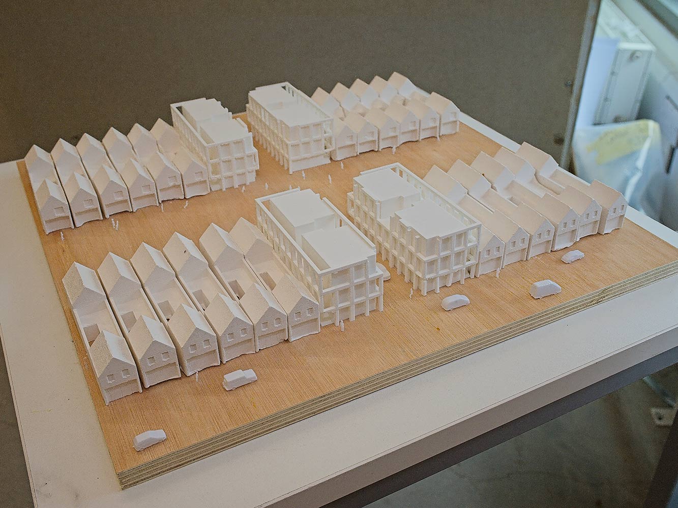 architectural model of houses