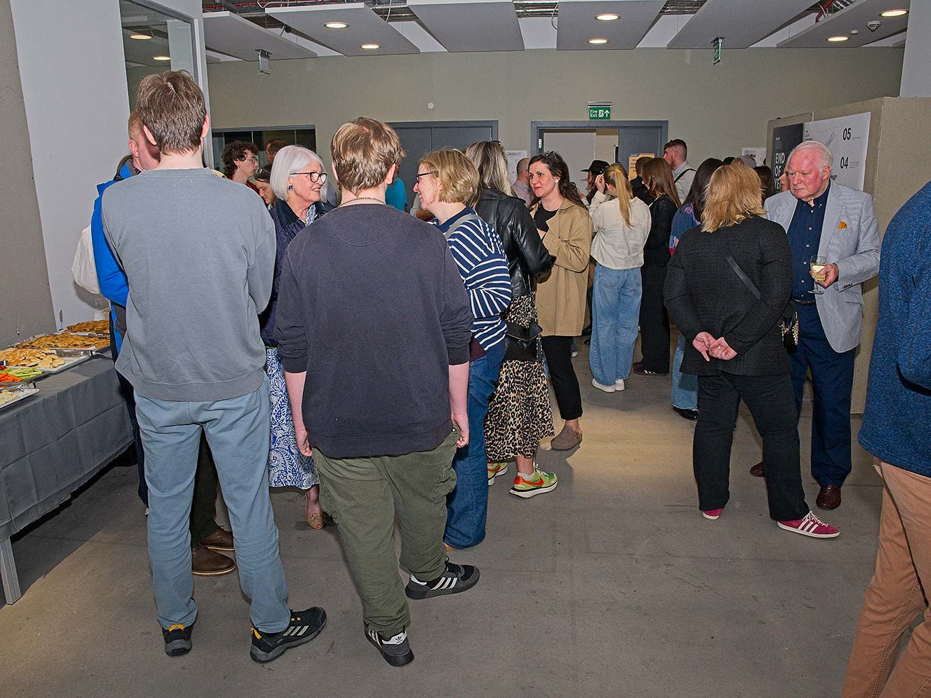 architecture show attendees chatting