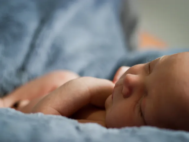 newborn baby in blanket