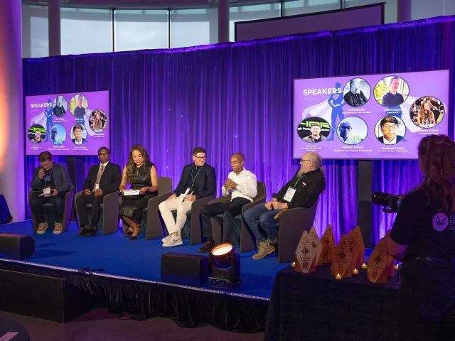 panel at startup showcase event