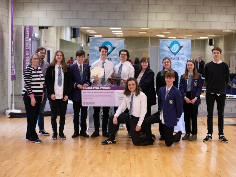 Grove Academy win MATE Scotland ROV at RGU | April 2023 | News | RGU