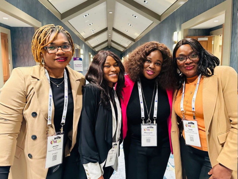 Jennifer Richards, Esther Eze, Makanjuola Feyisayo and Taiwo Oladimeji-Tinubu standing smiling.