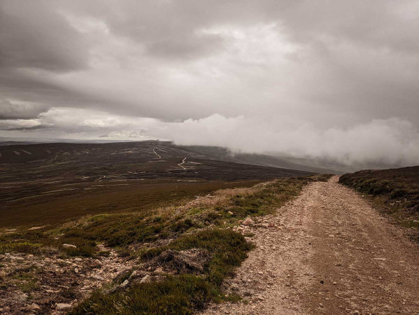 Path in mountainscape