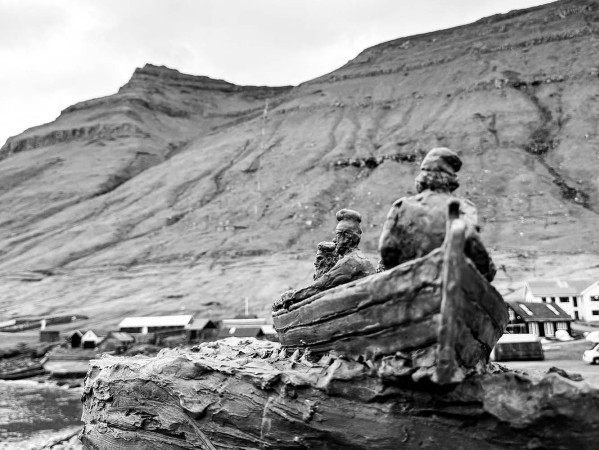 Merman Faroes sculpture