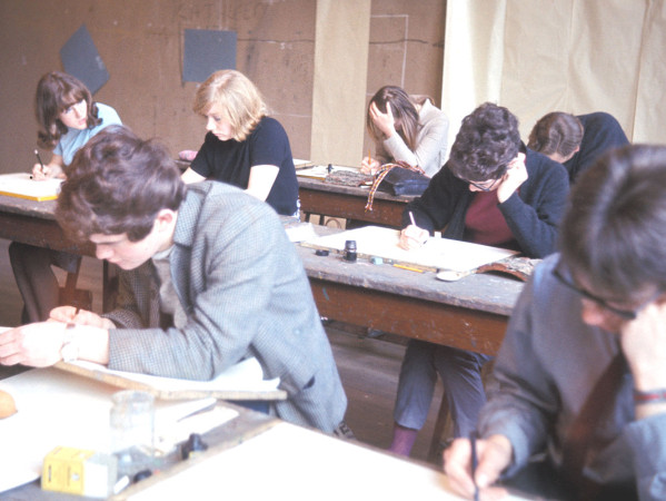 Archive image of Gray's School of Art teaching room