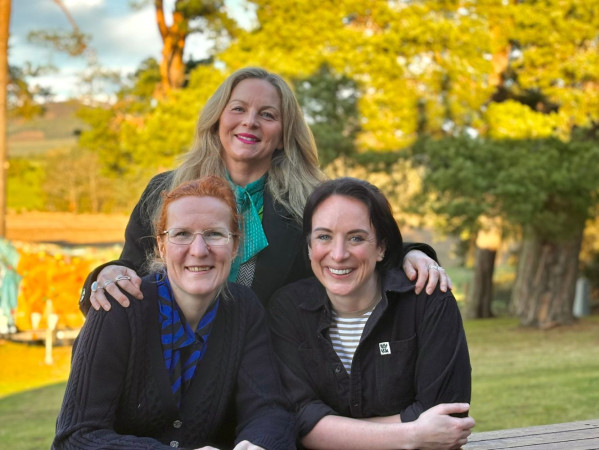 FINE Founding Residency weekend organisers (left to right) Bigit Itse, Sally Reaper, Claire Abbott