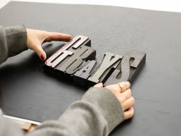 letterpress letters spelling out the word Grays letterpress letters spelling out the word Grays