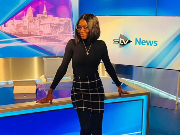 Student Hannah on placement at STV Student Hannah on placement at STV